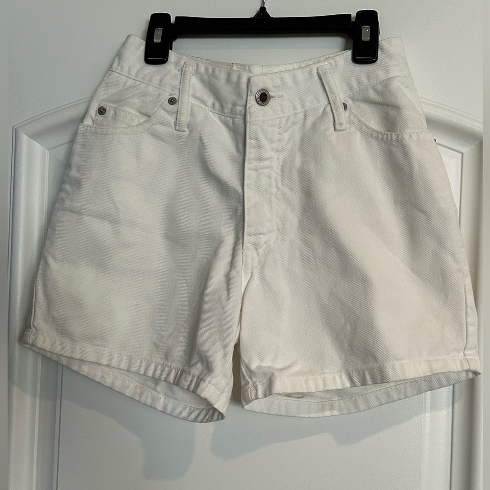 Steel Jeans Vintage White Jean Shorts Size 5 Juniors
